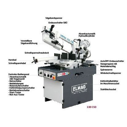 ELMAG MACC Metall-Bandsägemaschine SPECIAL 335 CSO
