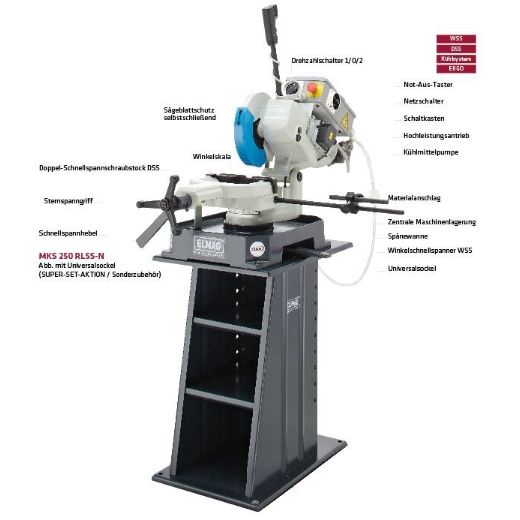 ELMAG Metall-Kreissägemaschine MKS 250 RLSS-N - SUPER-SET-AKTION