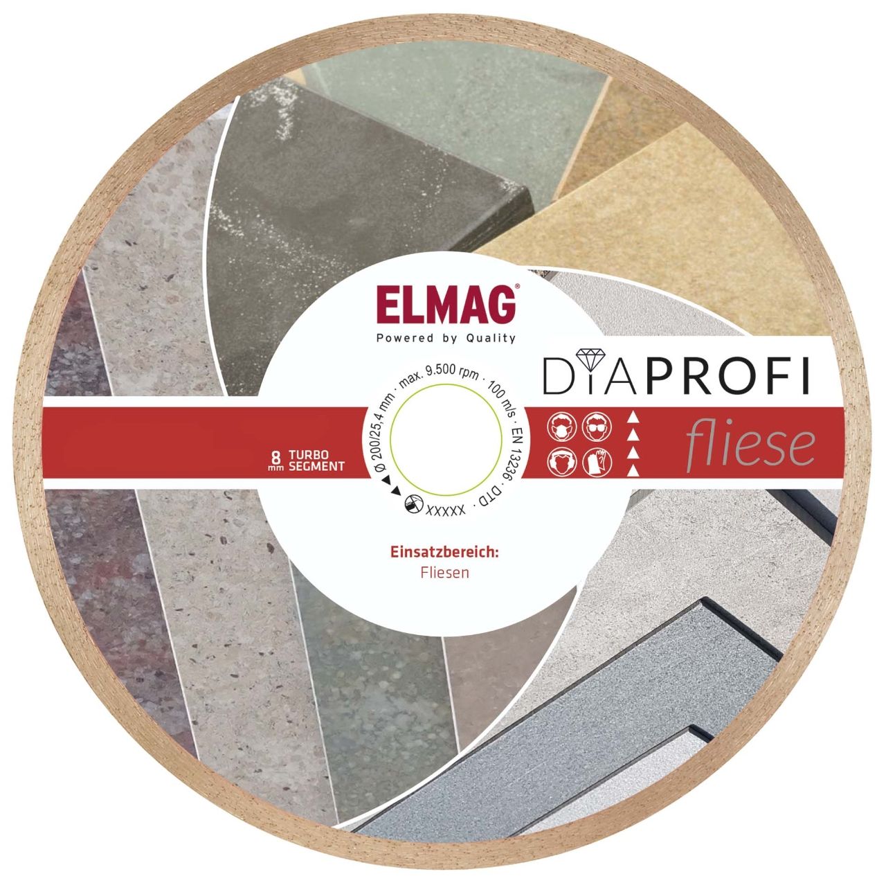 ELMAG DiaProfi-Diamantscheibe FLIESE 350mm