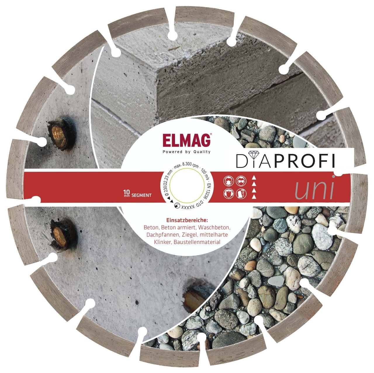 ELMAG DiaProfi-Diamantscheibe UNI Ø350mm