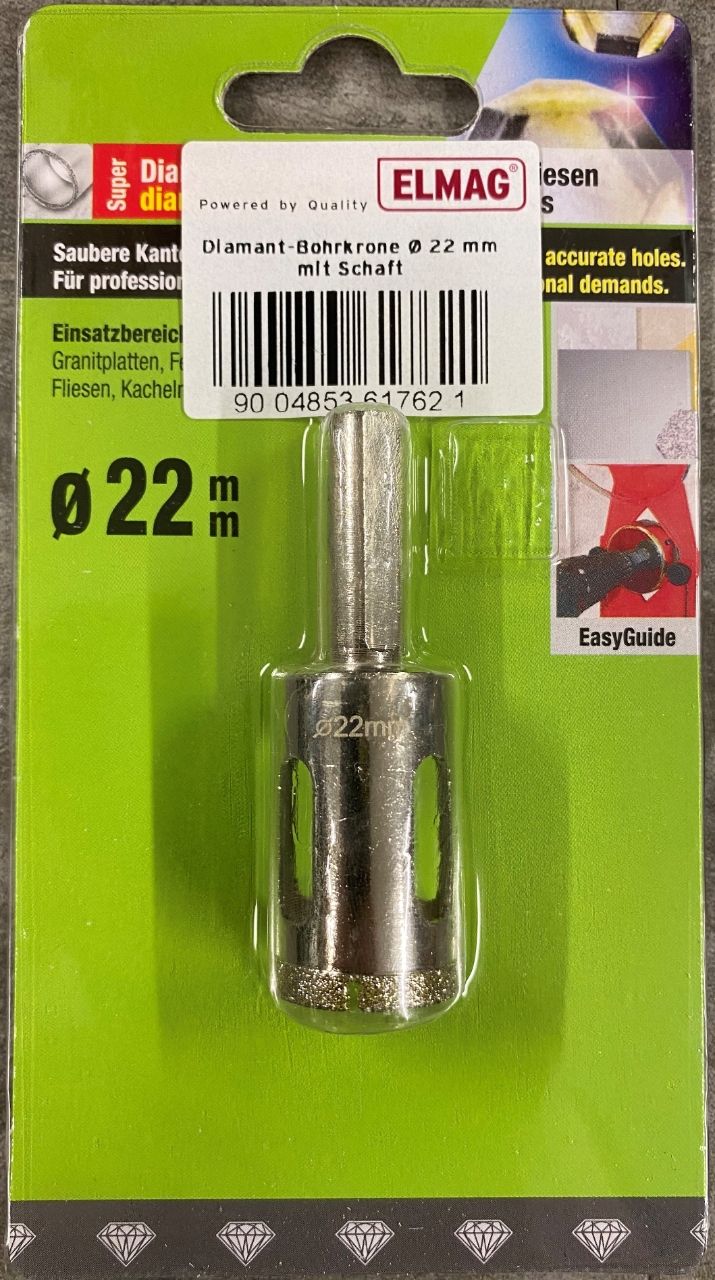 ELMAG Diamant-Bohrkrone Ø 22 mm