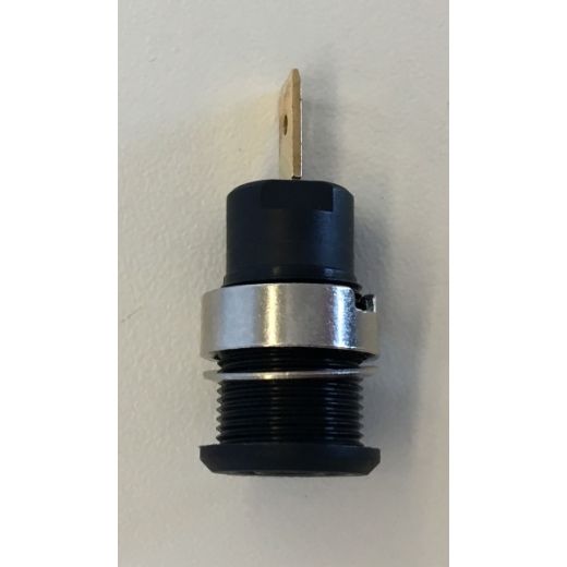 ELMAG Einbaubuchse für Ø 4mm Bananenstecker - schwarz