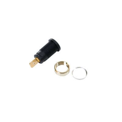 ELMAG Einbaubuchse für Ø 4mm Bananenstecker - schwarz