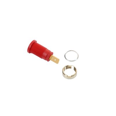 ELMAG Einbaubuchse für Ø 4mm Bananenstecker - rot