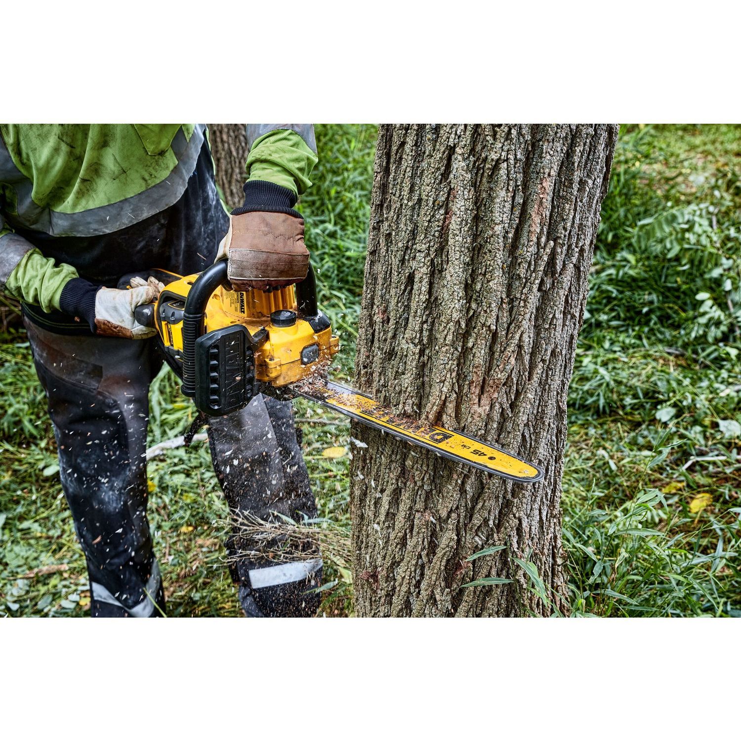 DEWALT Flexvolt DCMCS574N-XJ Akku-Kettensaege, 45cm, 54V, Basisv.