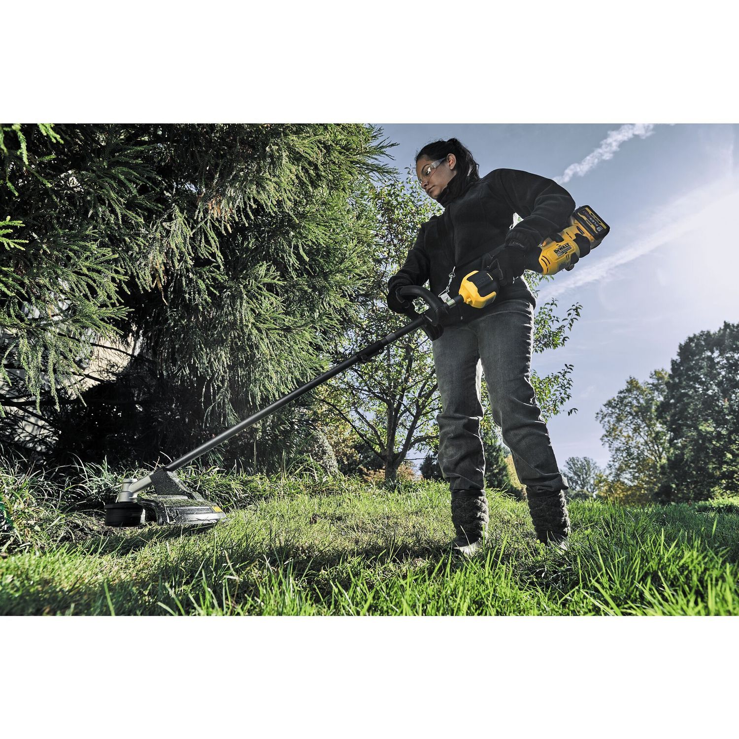 DEWALT Flexvolt DCMASST1N-XJ Rasentrimmer-Aufsatz fuer DCMAS5713