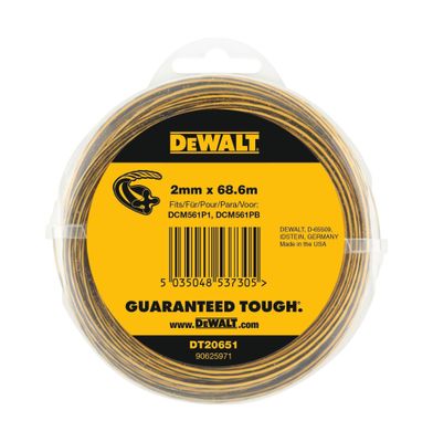 DEWALT Flexvolt DT20651-QZ Trimmer-Faden 68,6 m / 2,0 mm