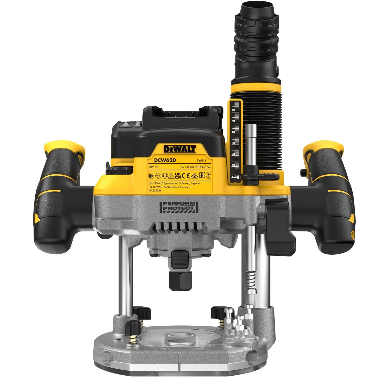 DEWALT DCW620NT-XJ Akku-Oberfräse, 18 V (Basisv.)