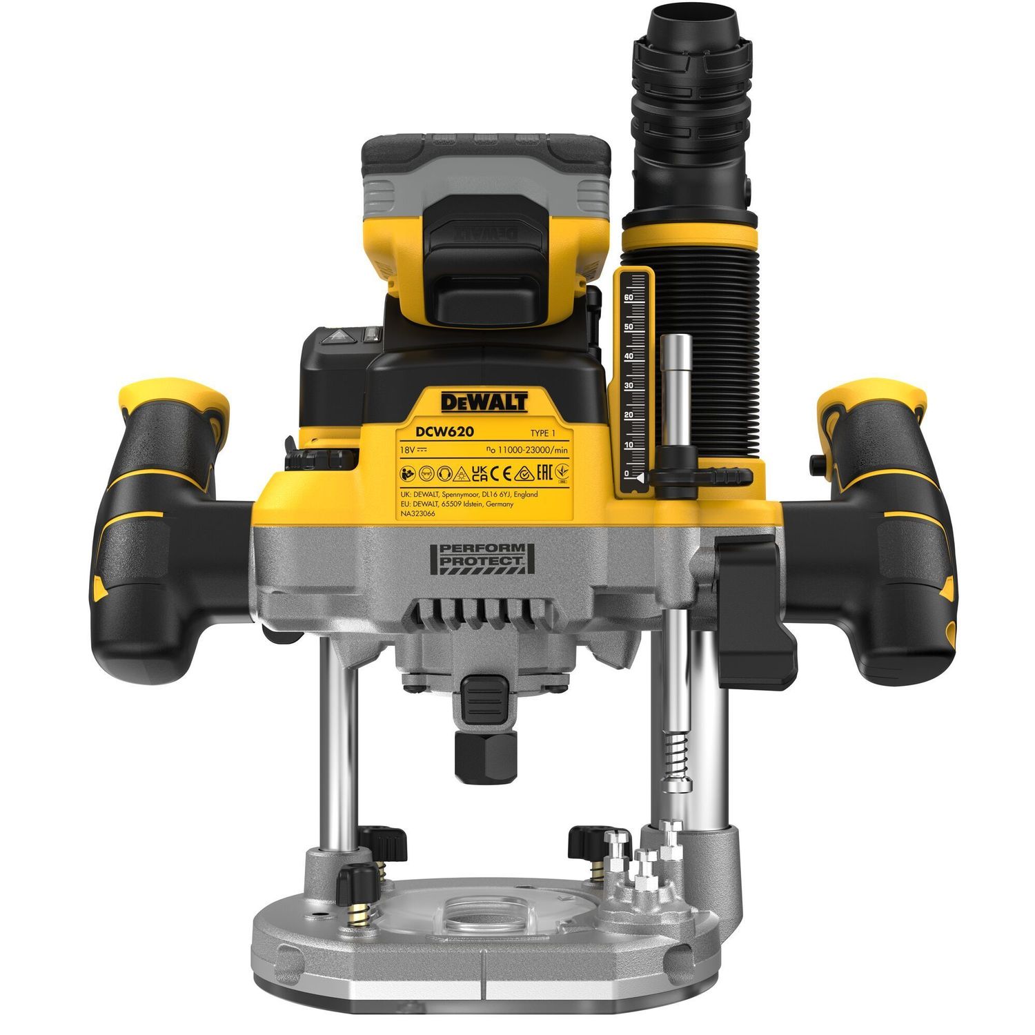 DEWALT DCW620H2-QW Akku-Oberfräse, 18 V / 5 Ah