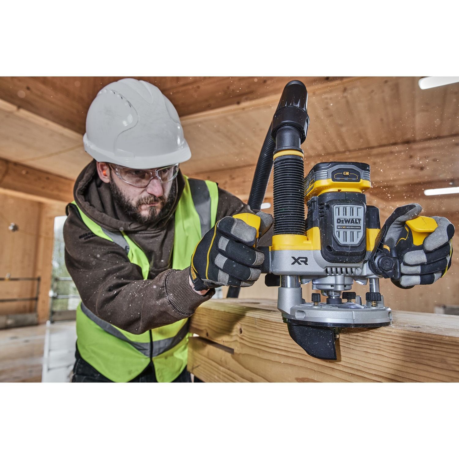 DEWALT DCW620H2-QW Akku-Oberfräse, 18 V / 5 Ah