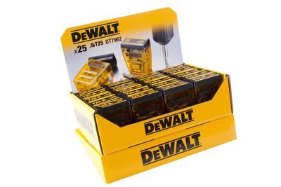DEWALT DP43-QZ Display 20 x DT7962 Box 25xT25 25mm