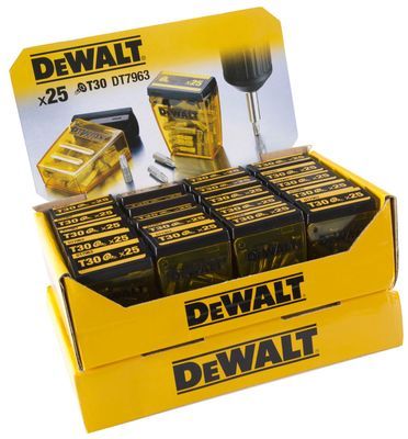 DEWALT DP44-QZ Display 20 x DT7963 Box 25xT30 25mm
