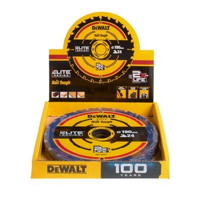 DEWALT DT10402-QZ ELITE Kreissaegeb. 190/30mm 24WZ Disp.