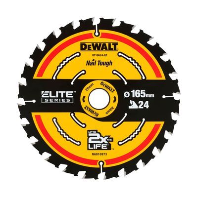 DEWALT DT10624-QZ ELITE Kreissaegeblaett. 165/20 mm 24WZ
