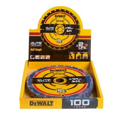 DEWALT DT10401-QZ ELITE Kreissaegeb. 184/16mm 24WZ Disp.