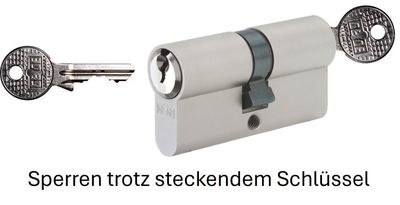 Aufpreis &quot;sperrbar wenn Schlüssel steckt&quot; - beidseitig sperrbar