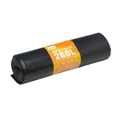 Abfallsack LDPE 280l schwarz 100 Stk