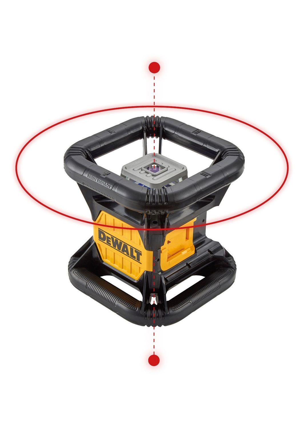 DEWALT DCE079D1R-QW Rotationslaser, Vertikal-Lot doppelt,rot