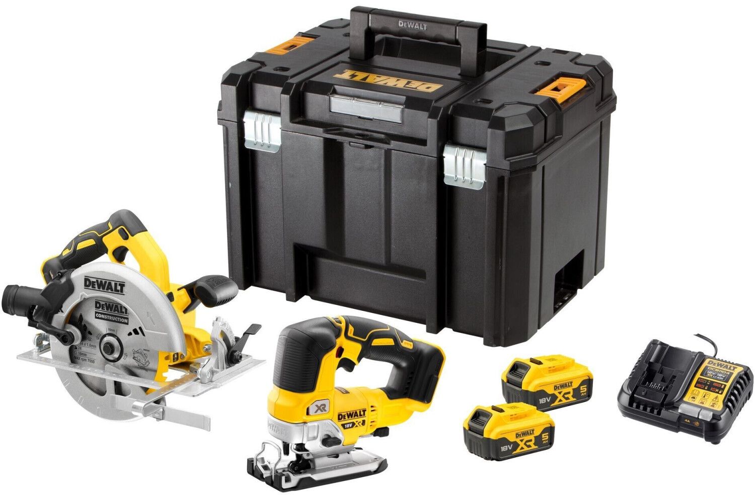 DEWALT DCK2012P2T-QW Akku-Kombopack 18V, DCS570 DCS334