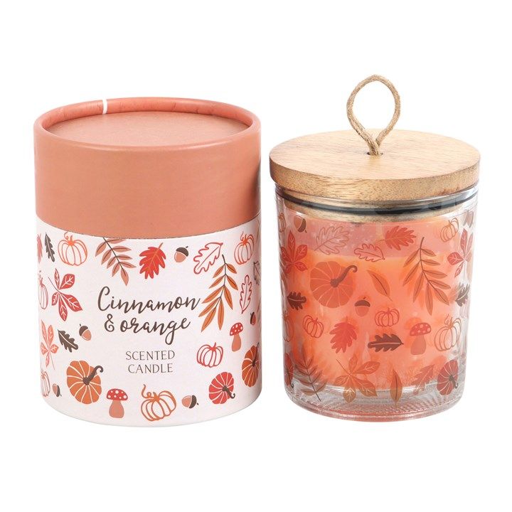 Autumn Leaves Cinnamon &amp; Orange Candle