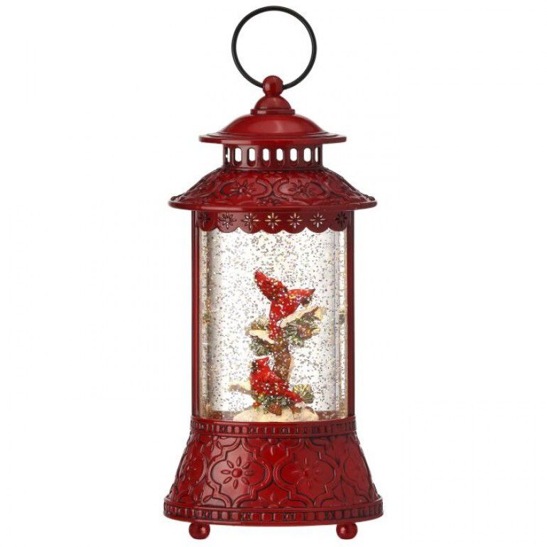 11.5" LED Cardinal Lantern Globe