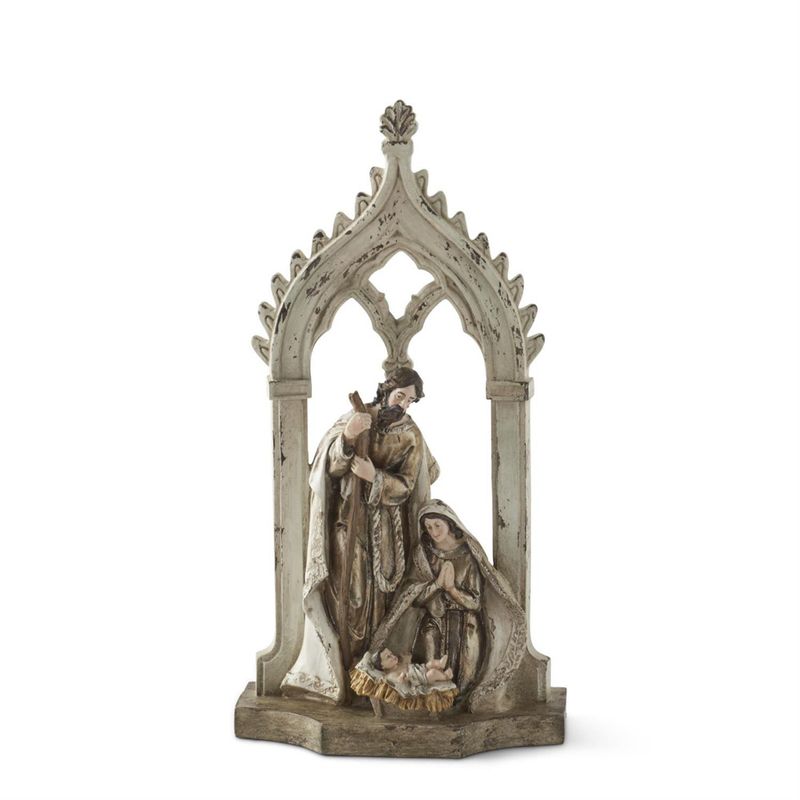 16.75" Cathedral Nativity Scene