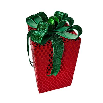 9.5" x 5" Metallic Diamond Print Package Tabletop