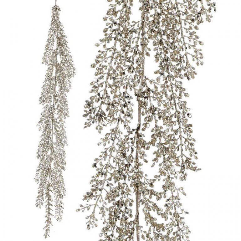 48" Glitter Sequin Artemesia Garland