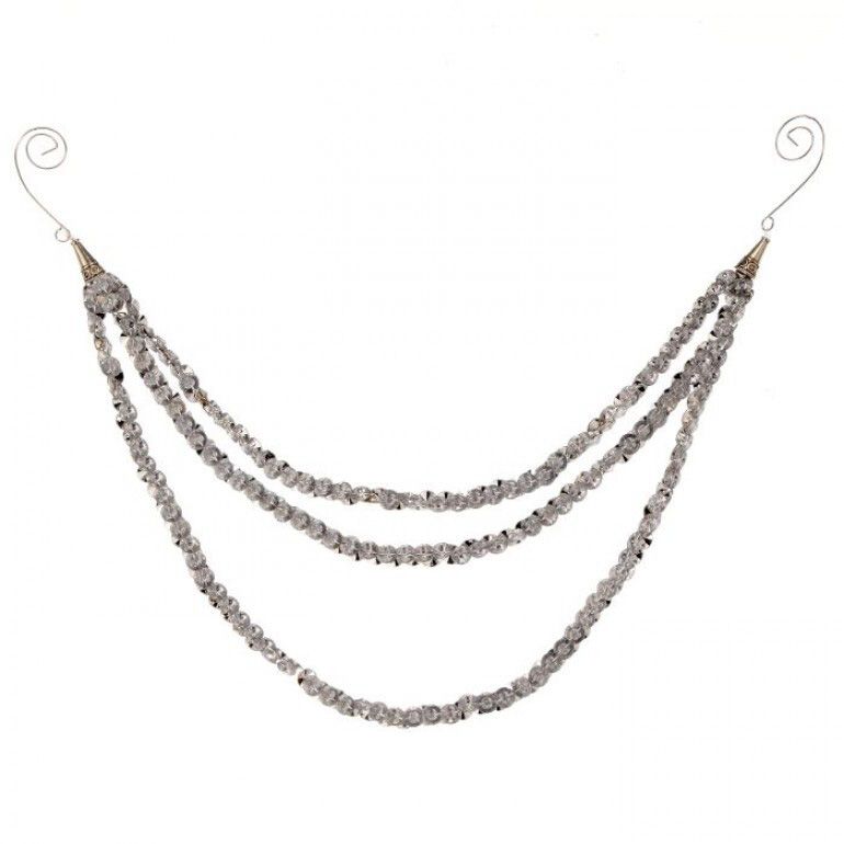 23" Triple Jewel Drop Garland