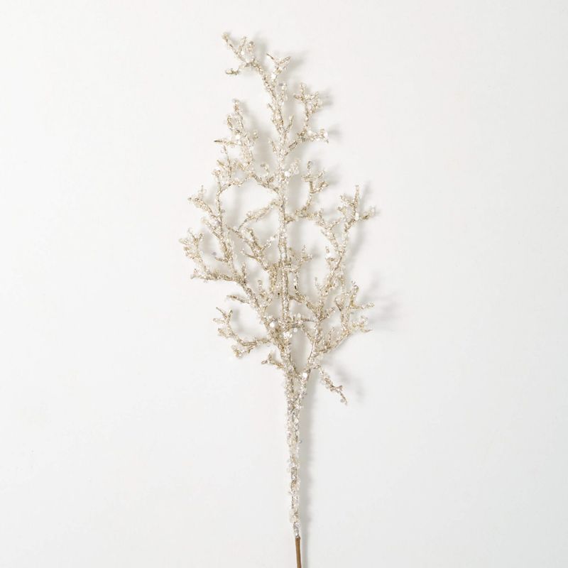 32" Glittered Branch Spray