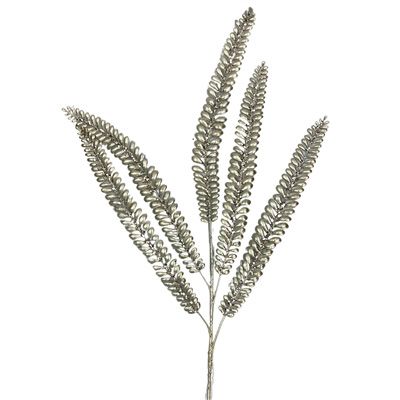 41" Metallic Glitz Wild Fern Spray
