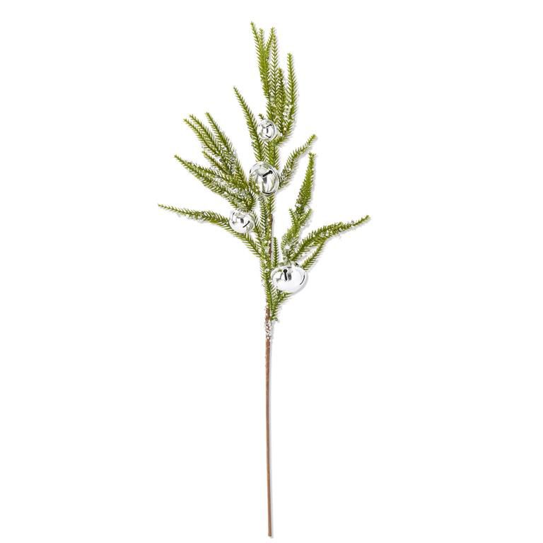 29" Sequin & Bell Pine Spray