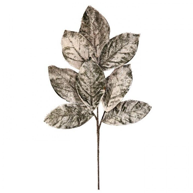32" Frosty Magnolia Leaf Spray