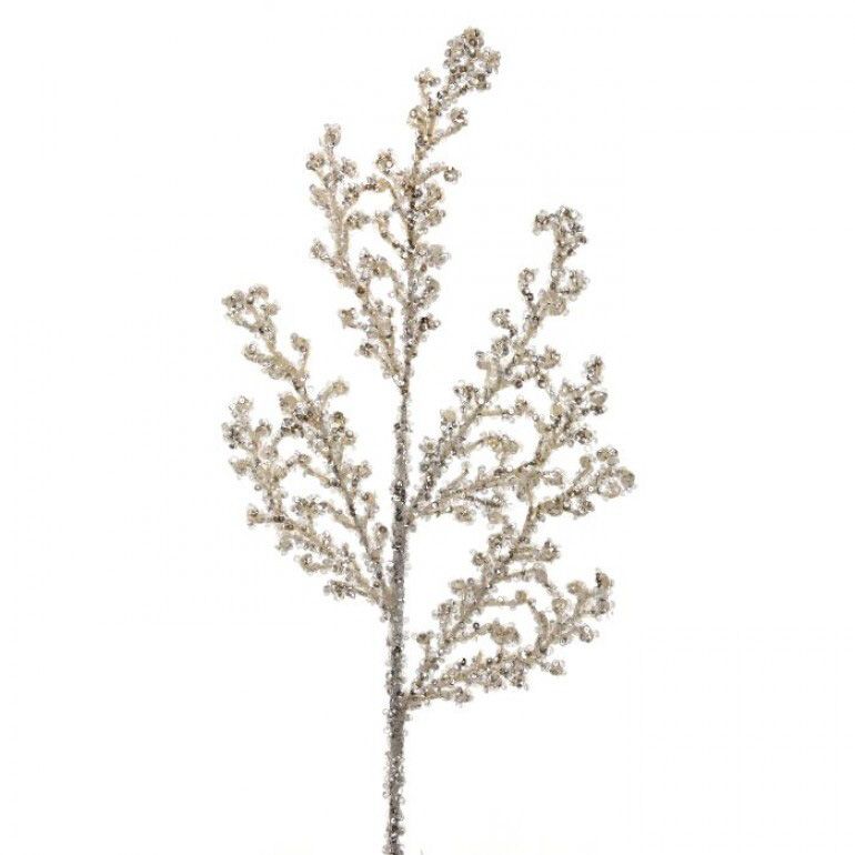 30" Glitter Acanthus Spray