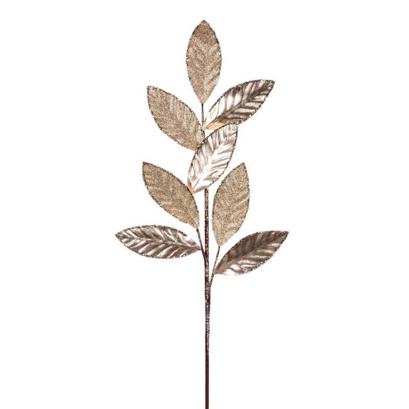 27.5" Metallic Leaf Glitter Spray