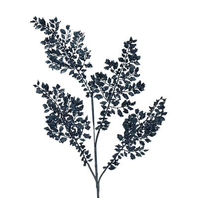 33" Metallic Fern w/ Sequin Finish Spray