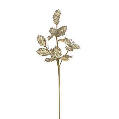 24" Immensely Glamorous Holly Spray