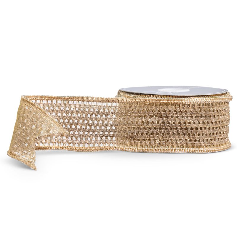 2.5" x 10yds Openwork Weave Ribbon