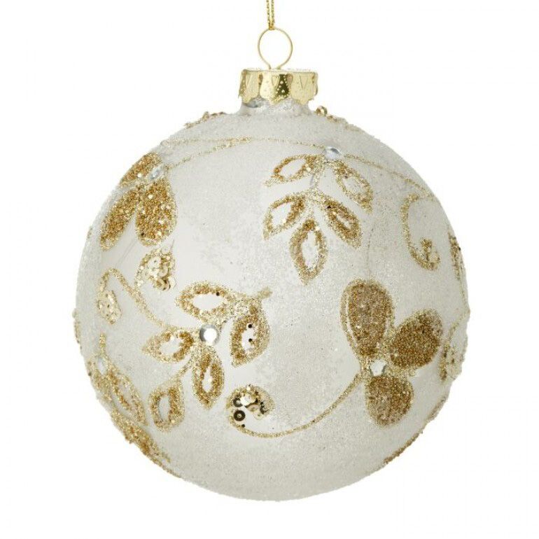 4" Vine Pearl Ornament