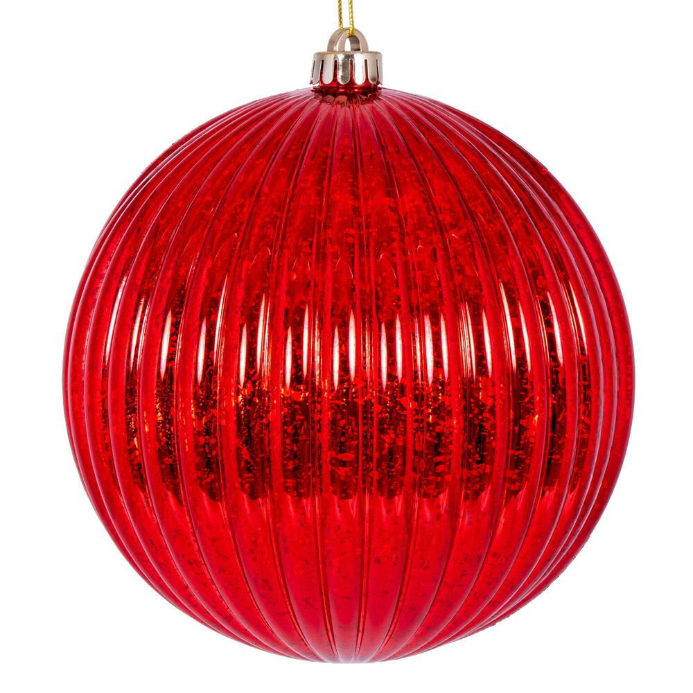 8" Mercury Lined Ball Ornament