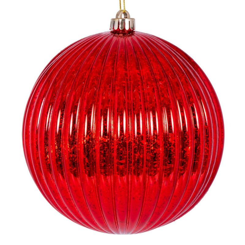 8" Mercury Lined Ball Ornament