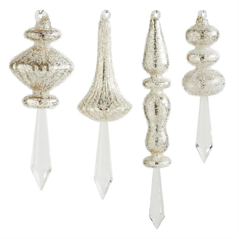 Assorted Beaded Crystal Finial Ornament