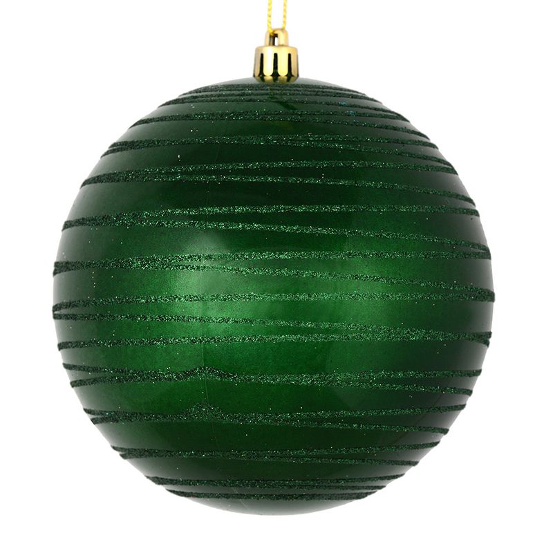 4.75" Candy Glitter Ball Ornament