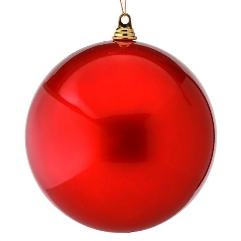 10" Red/Green Candy Apple Ball Ornament