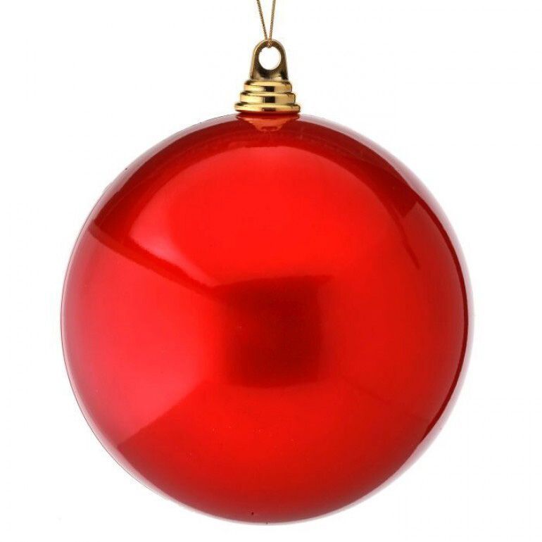 8" Red/Green Candy Apple Ball Ornament