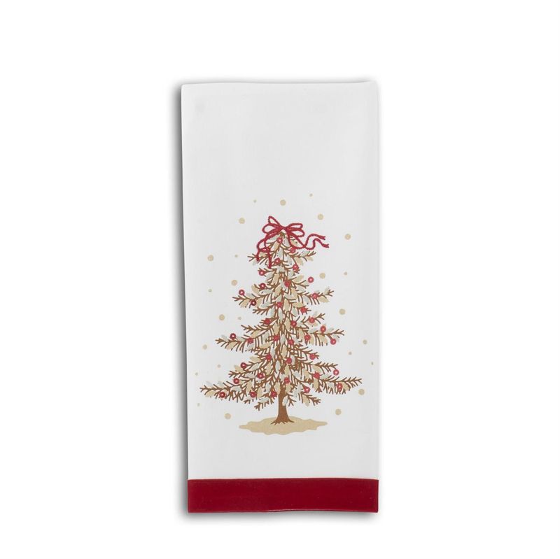 27" Tree Towel w/ Sequins