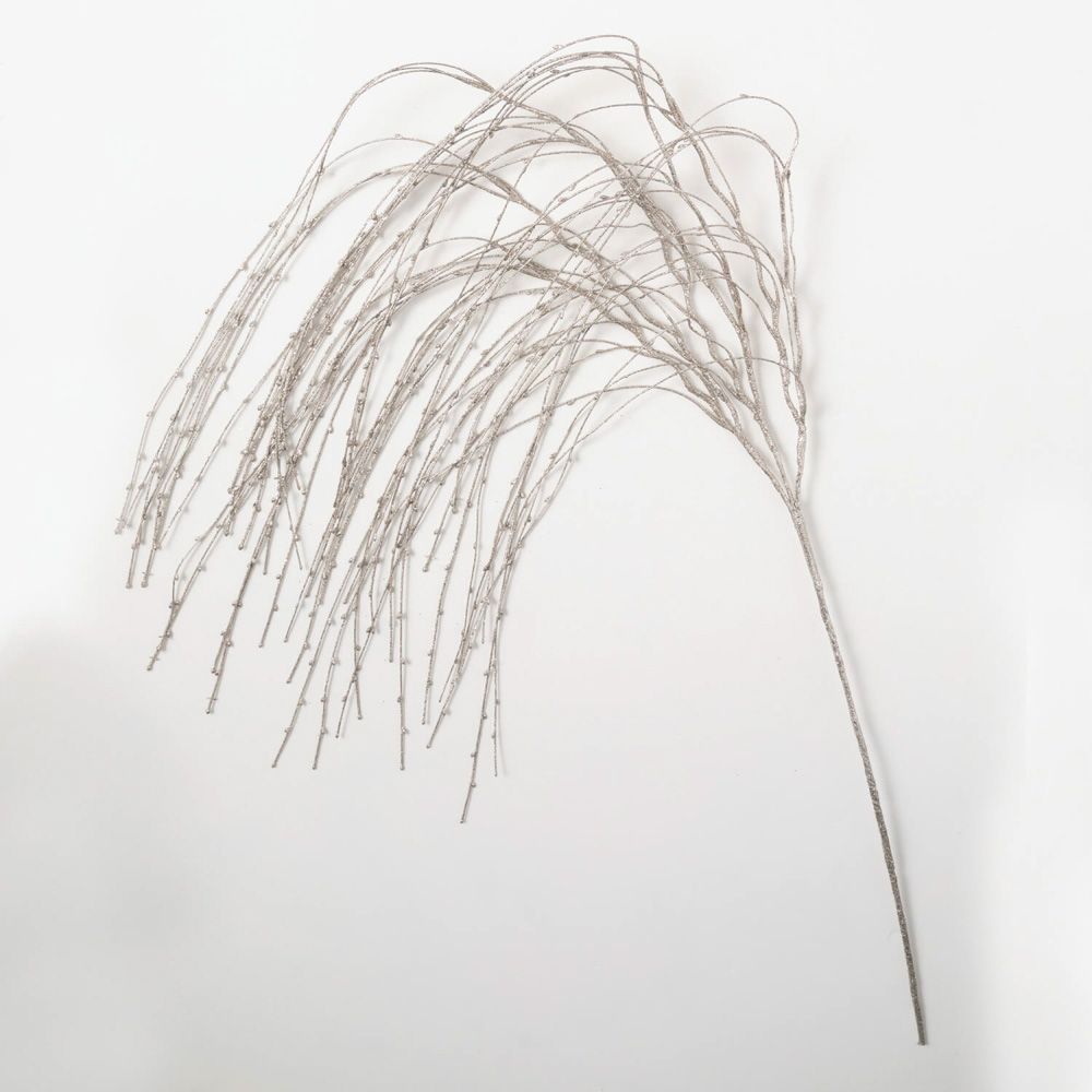 41.5 41.5" Glittered Willow Spray