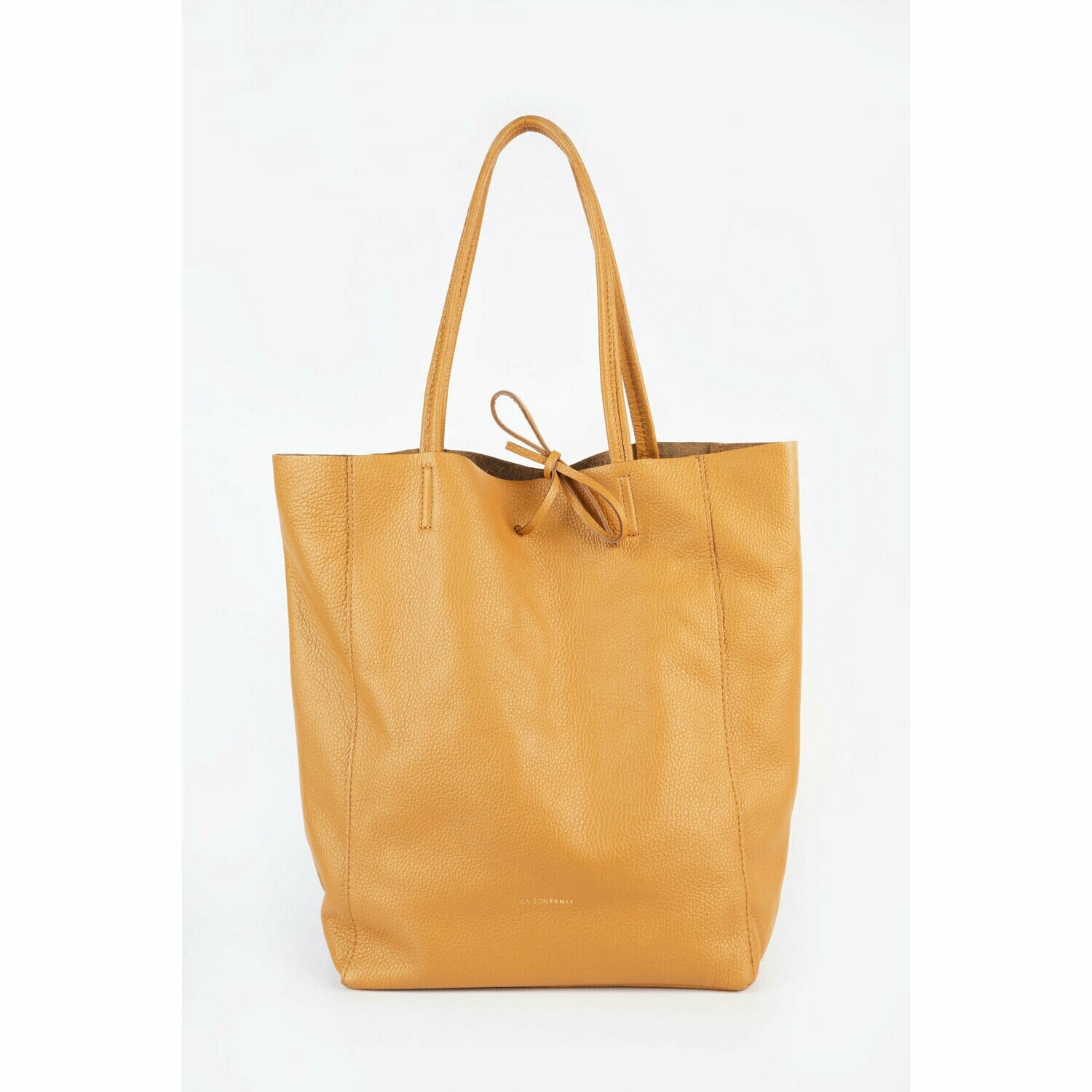 Leather Tote Mustard Yellow