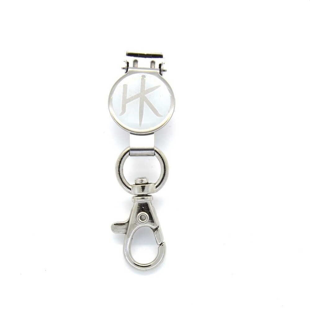 HK White Finish Key Klip