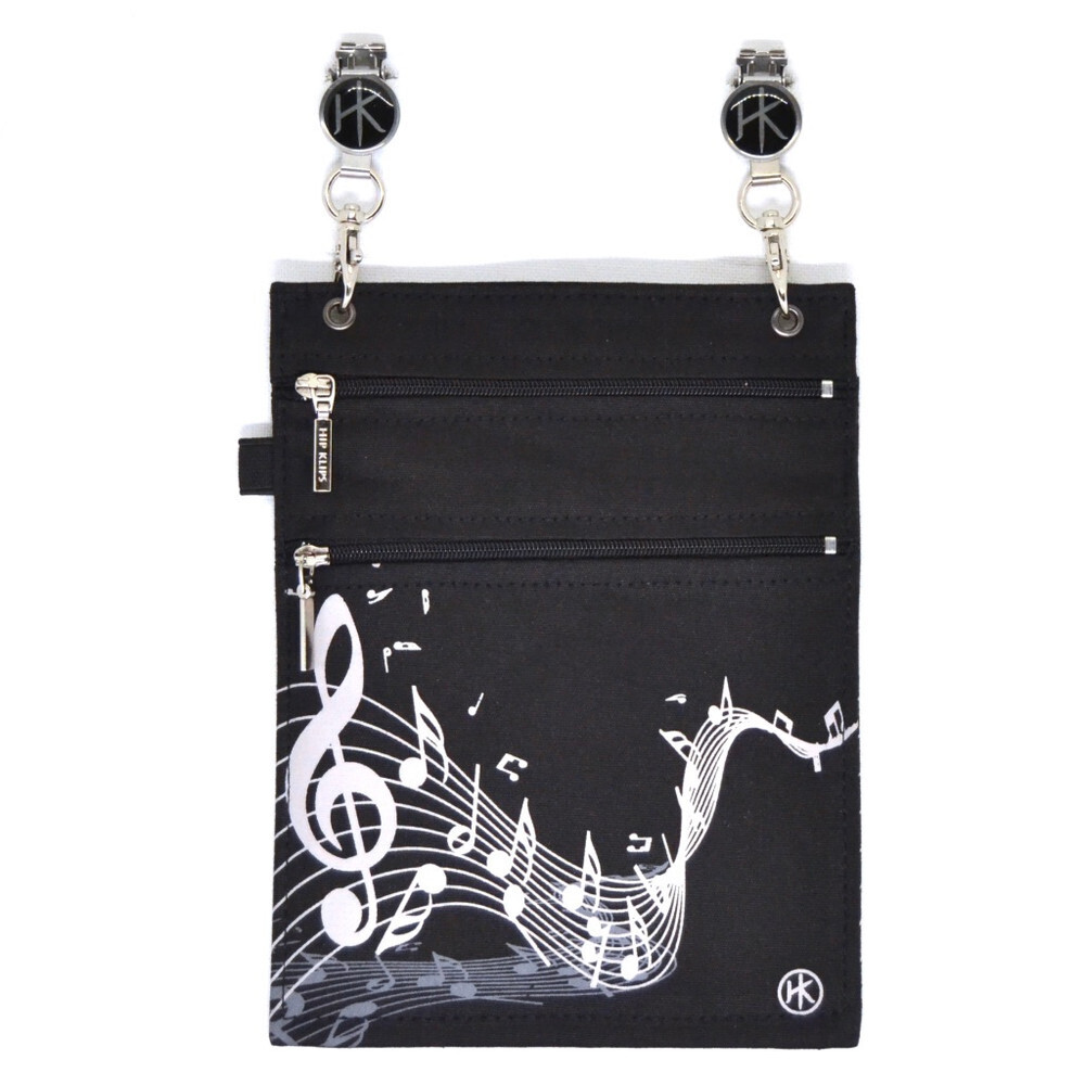 Hip Klip Music Notes EMF/RFID XL
